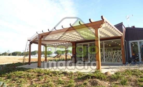 Pérgola de madera la moraleja madrid