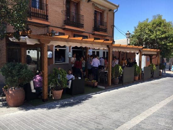 Pergola madera restaurante