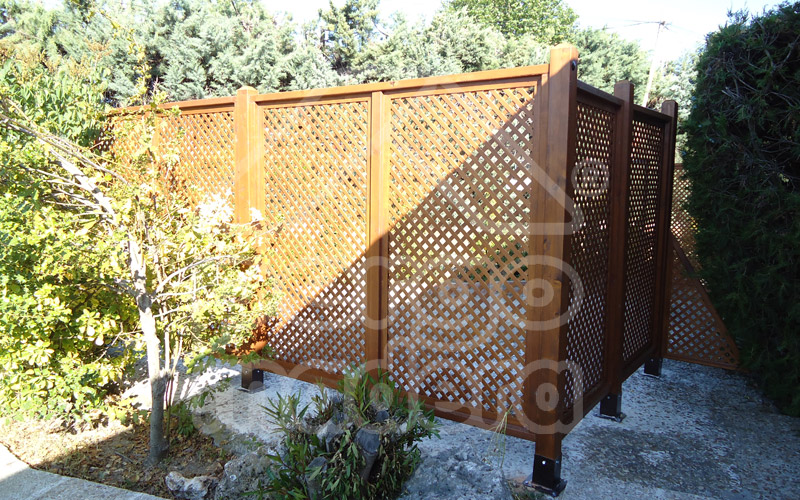 Celosias de madera Madrid - Celosías para ático, terraza y jardín